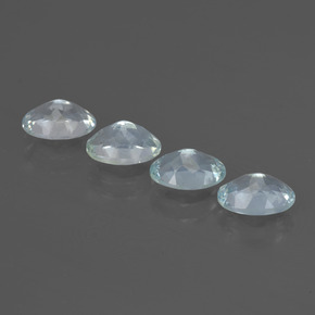 Acquamarina naturale blu da 2,96 ct, taglio ovale, VVS-VS
