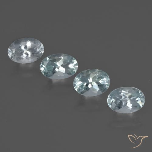 Acquamarina naturale blu da 2,94 ct, taglio ovale, VVS-VS