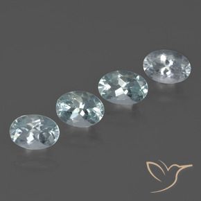 Acquamarina naturale blu da 2,94 ct, taglio ovale, VVS-VS