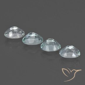 Acquamarina naturale blu da 2,94 ct, taglio ovale, VVS-VS