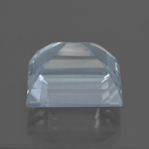 Acquamarina naturale blu da 9,72 ct, baguette, VVS-VS