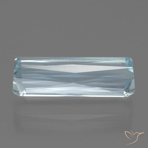 Acquamarina Bambina blu naturale da 15.37 ct, Ottagonale / Taglio smeraldo, VVS