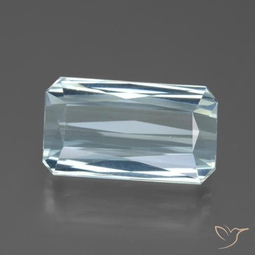 11.87ct Naturale Bambina blu Acquamarina, Taglio smeraldo, VVS