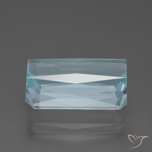 Acquamarina Bambina blu naturale da 11.87 ct, Ottagonale / Taglio smeraldo, VVS