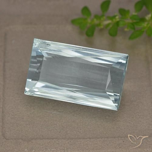 Acquamarina Azzurro naturale da 11.89 ct, Taglio a baguette, VVS