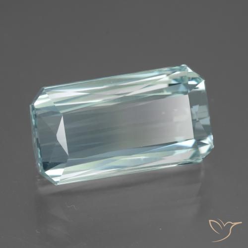 Acquamarina Azzurro acqua chiaro naturale da 13.81 ct, Ottagonale / Taglio smeraldo, VVS