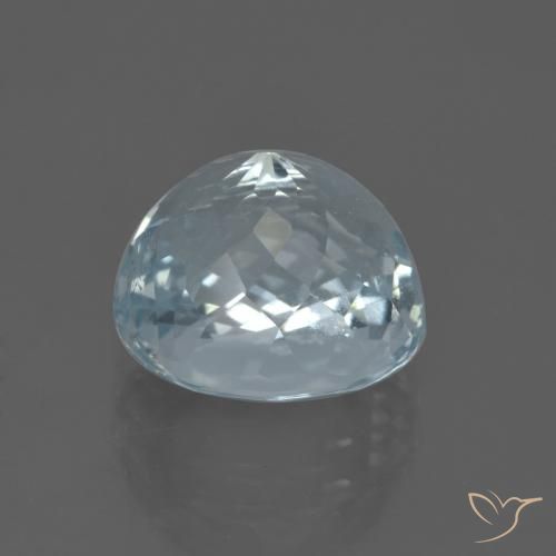 Acquamarina Blu verdastro chiaro naturale da 5.42 ct, Ovale, VS