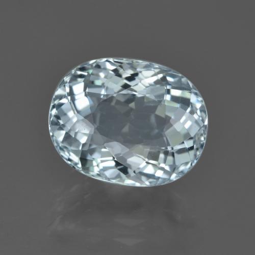 5.14ct Naturale Azzurro acqua chiaro Acquamarina, Ovale, VVS