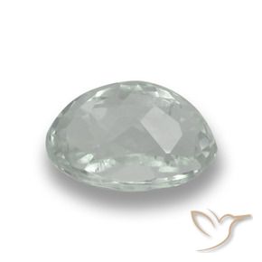 Acquamarina Bianco verdastro molto chiaro naturale da 2.13 ct, Taglio ovale, VS