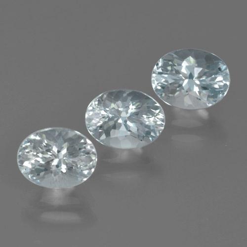 Acquamarina naturale blu da 2,93 ct, taglio ovale, VVS-VS