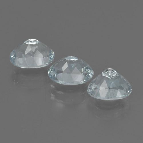 Acquamarina naturale blu da 2,93 ct, taglio ovale, VVS-VS