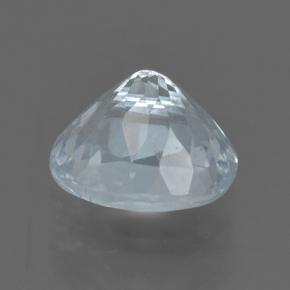 Acquamarina naturale bianco da 0,90 ct, taglio ovale, VS