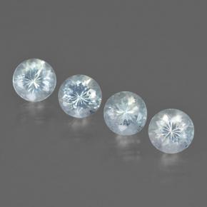 Gemme di Acquamarina Azzurro Baby naturale da 2.26 ct, Taglio rotondo, VS