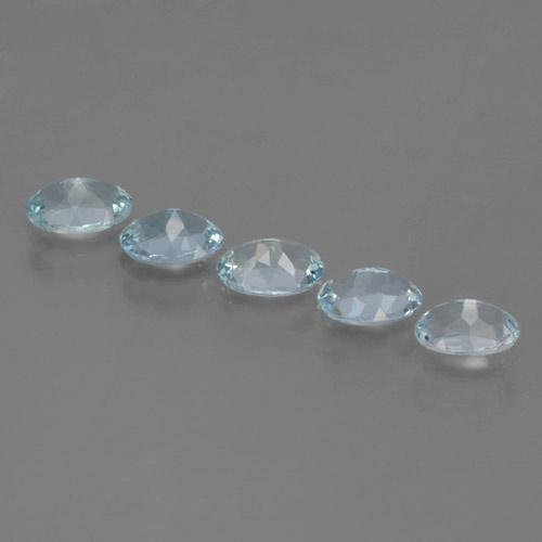 Acquamarina naturale blu da 1,81 ct, taglio ovale, VS
