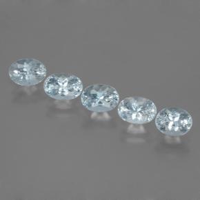 Acquamarina naturale blu da 2,72 ct, taglio ovale, VS