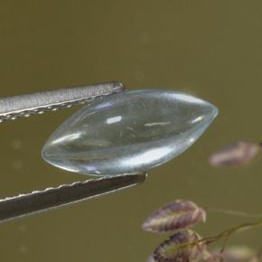 Acquamarina Azzurro naturale da 1.06 ct, Taglio marquise, Trasparente