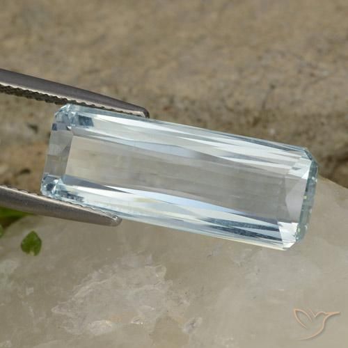 Acquamarina Azzurro naturale da 10.38 ct, Ottagonale / Taglio smeraldo, VVS