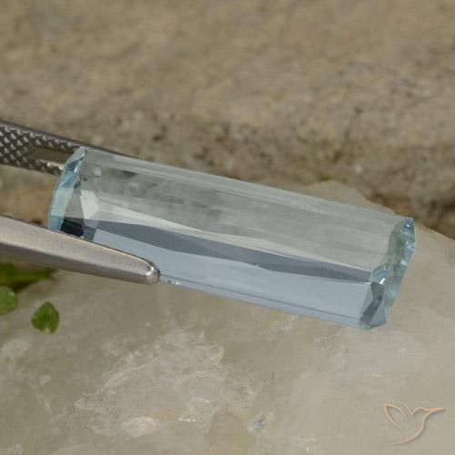 Acquamarina Azzurro naturale da 10.38 ct, Ottagonale / Taglio smeraldo, VVS