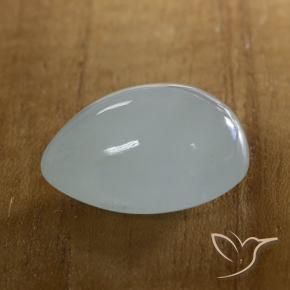 Acquamarina Bianco bluastro naturale da 15.88 ct, Forma a pera, Traslucido