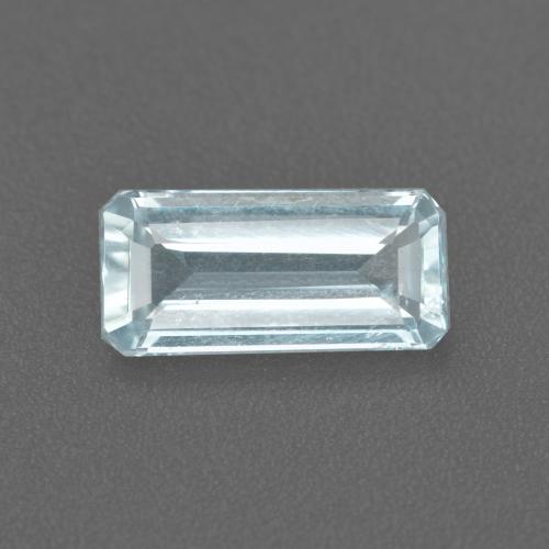 Acquamarina naturale blu da 1,11 ct, taglio smeraldo, VS-SI
