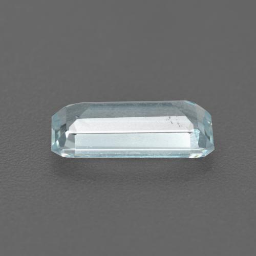 Acquamarina naturale blu da 1,11 ct, taglio smeraldo, VS-SI