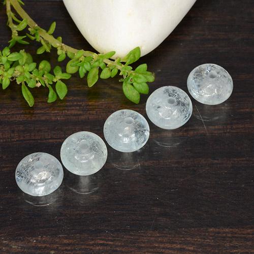 Acquamarina naturale blu da 5,88 ct, forma fantasia, traslucido