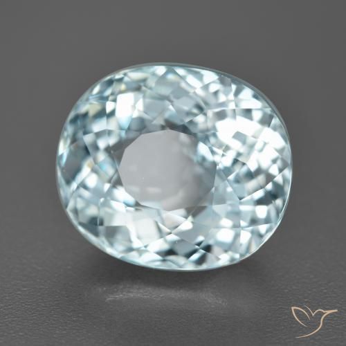 Acquamarina Azzurro naturale da 6.52 ct, Ovale, VVS