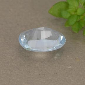 Acquamarina naturale blu da 0,38 ct, taglio ovale, VS-SI