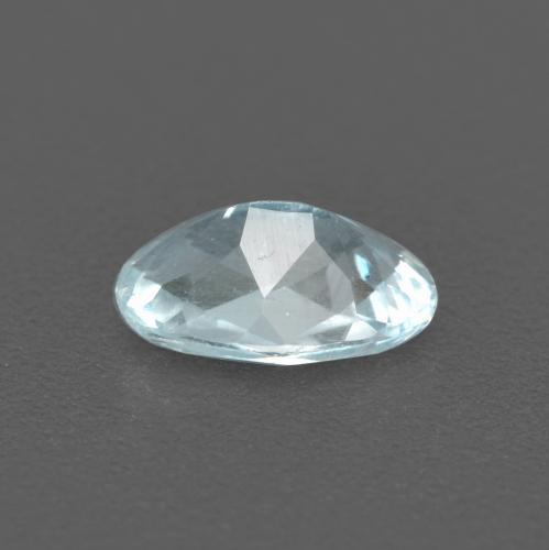 Acquamarina naturale blu da 0,43 ct, taglio ovale, VS