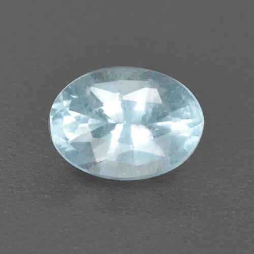 Acquamarina Azzurro naturale da 0.48 ct, Taglio ovale, VS