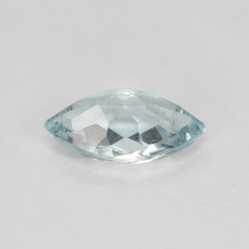 Acquamarina Celeste naturale da 0.73 ct, Taglio marquise, VS