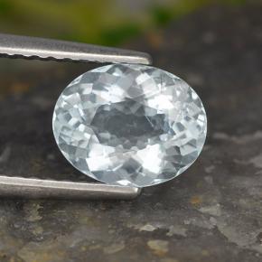 Acquamarina Blu pallido naturale da 1.20 ct, Taglio ovale, VS