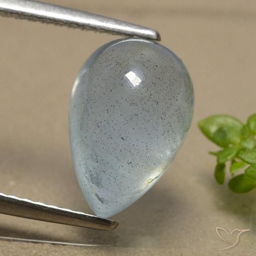Acquamarina Azzurro-Verde naturale da 3.39 ct, Forma a pera, Traslucido