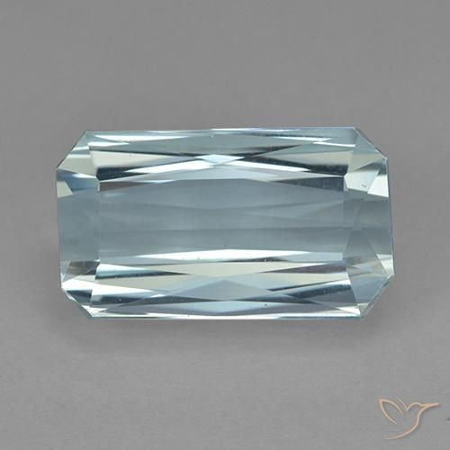 Acquamarina Azzurro acqua chiaro naturale da 9.70 ct, Ottagonale / Taglio smeraldo, VVS