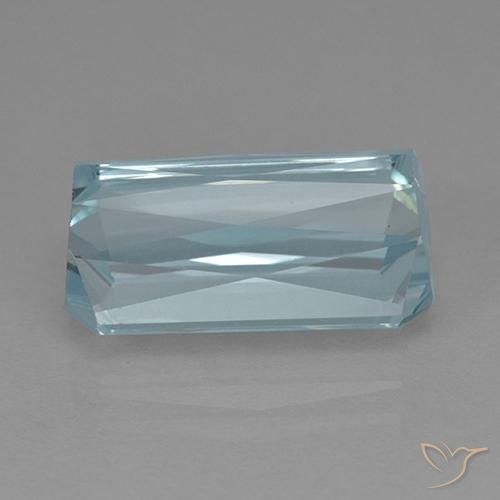 Acquamarina Azzurro acqua chiaro naturale da 9.70 ct, Ottagonale / Taglio smeraldo, VVS