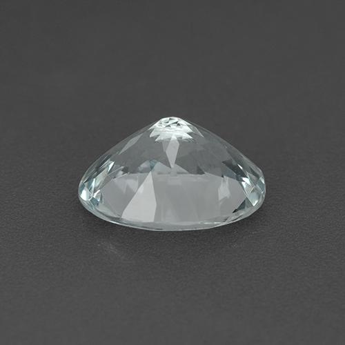 Acquamarina naturale bianco da 2,06 ct, taglio ovale, VVS