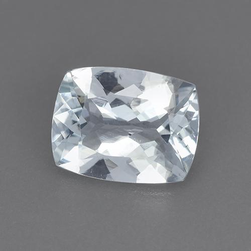 Acquamarina Bianco bluastro naturale da 1.78 ct, Taglio a cuscino, VVS