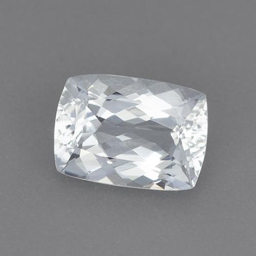 Acquamarina Bianco bluastro naturale da 1.45 ct, Taglio a cuscino, VVS-VS