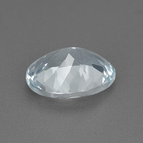 Acquamarina Celeste chiaro naturale da 1.54 ct, Taglio ovale, VVS