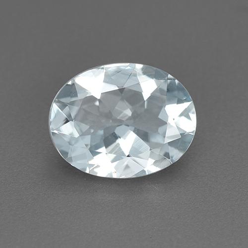 Acquamarina naturale blu da 1,20 ct, taglio ovale, VVS