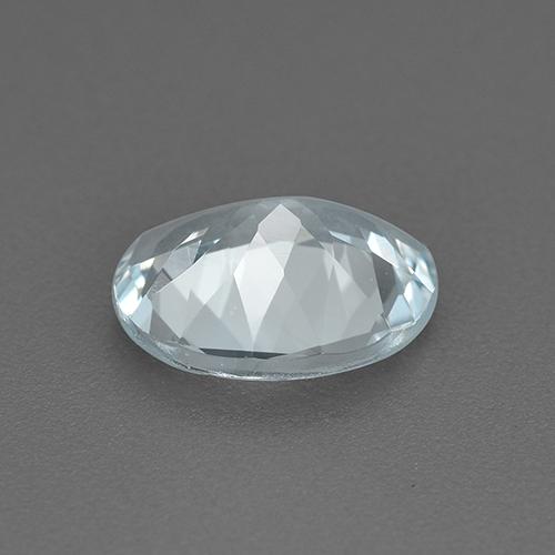 Acquamarina naturale blu da 1,20 ct, taglio ovale, VVS
