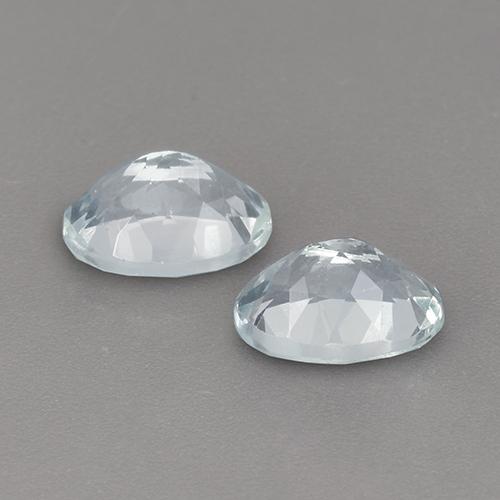 Gemme di Acquamarina Blu pallido naturale da 2.25 ct, Taglio ovale, VVS-VS