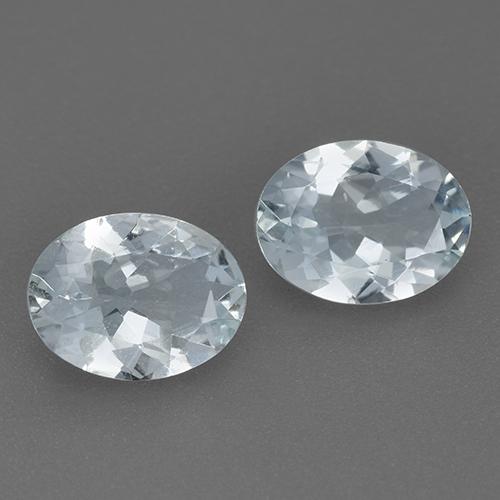 Acquamarina naturale blu da 2,02 ct, taglio ovale, VVS-VS