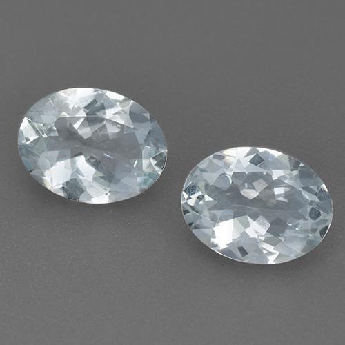 Acquamarina naturale blu da 2,02 ct, taglio ovale, VVS-VS