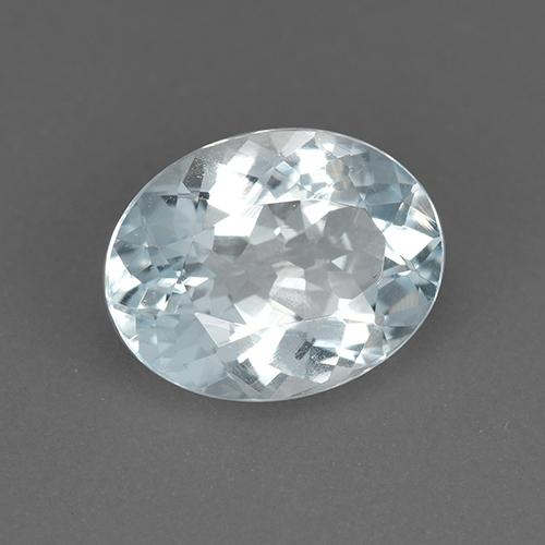 Acquamarina Azzurro naturale da 1.93 ct, Taglio ovale, VVS-VS