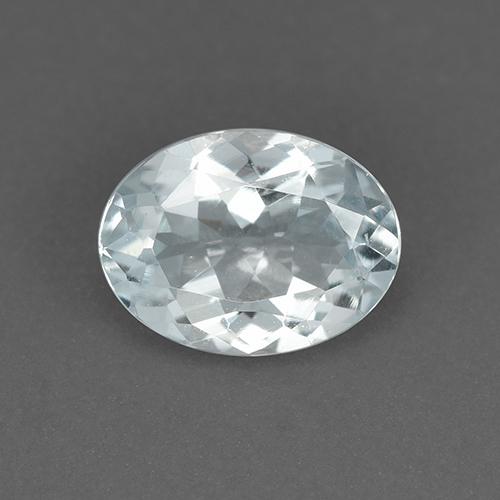 Acquamarina Azzurro naturale da 0.99 ct, Taglio ovale, VVS-VS