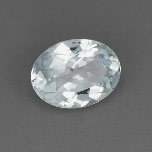 Acquamarina Azzurro naturale da 0.99 ct, Taglio ovale, VVS-VS