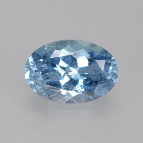 Acquamarina Blu Svizzero Profondo naturale da 0.47 ct, Taglio ovale, VS-SI