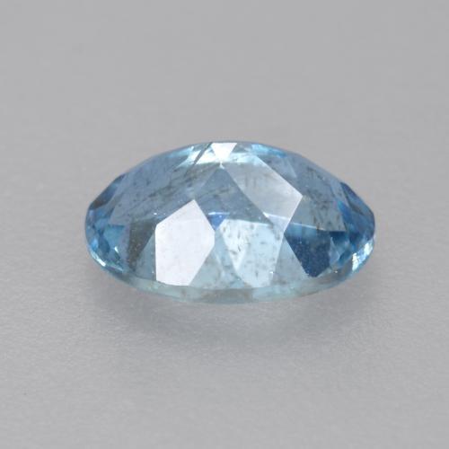 Acquamarina Blu Svizzero Profondo naturale da 0.47 ct, Taglio ovale, VS-SI