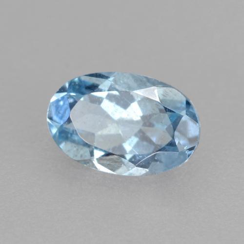 Acquamarina Bambina blu naturale da 0.38 ct, Taglio ovale, VS-SI